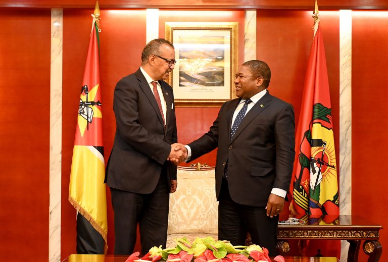 Nyusi recebe Director Geral da OMS, Tedros Adhanom Gebreyesus