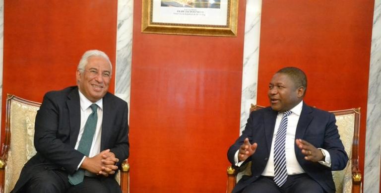 Nyusi e Antonio Costa