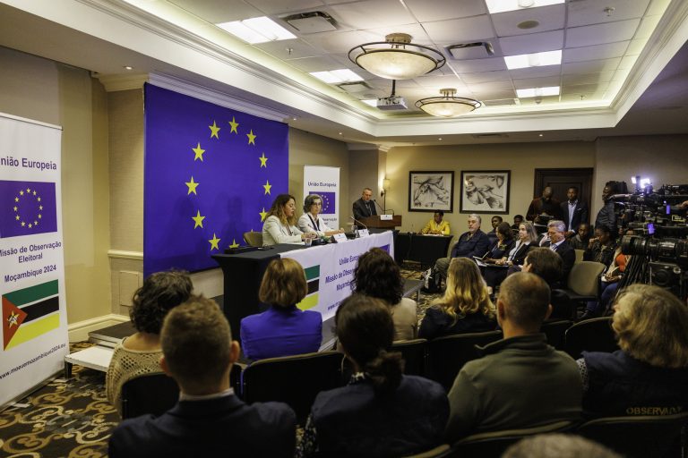 Missão de Observação Eleitoral da União Europeia (MOE UE) em conferência de imprensa em Maputo