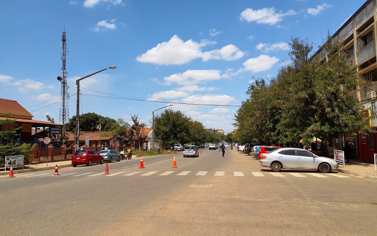 Ambiente tranquilo na cidade de Chimoio