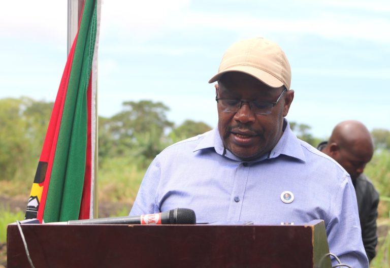 Secretário de Estado na Cidade de Maputo, Vicente Joaquim, no lançamento da campanha agrícola 2024-2025