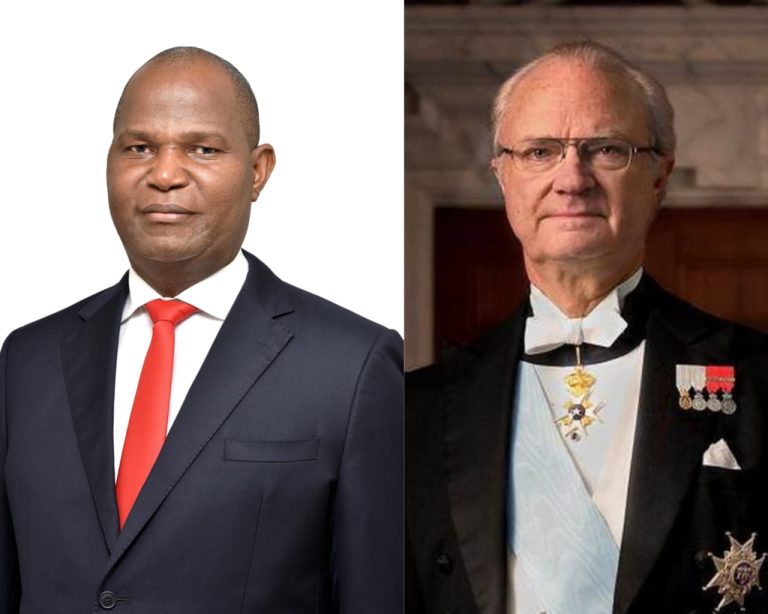 Presidente da República, Daniel Chapo e Rei da Suécia, Carl Gustaf
