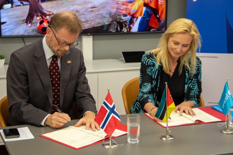 Cerimônia de Assinatura de Adenda de Cooperação entre o UNICEF e Embaixada da Noruega